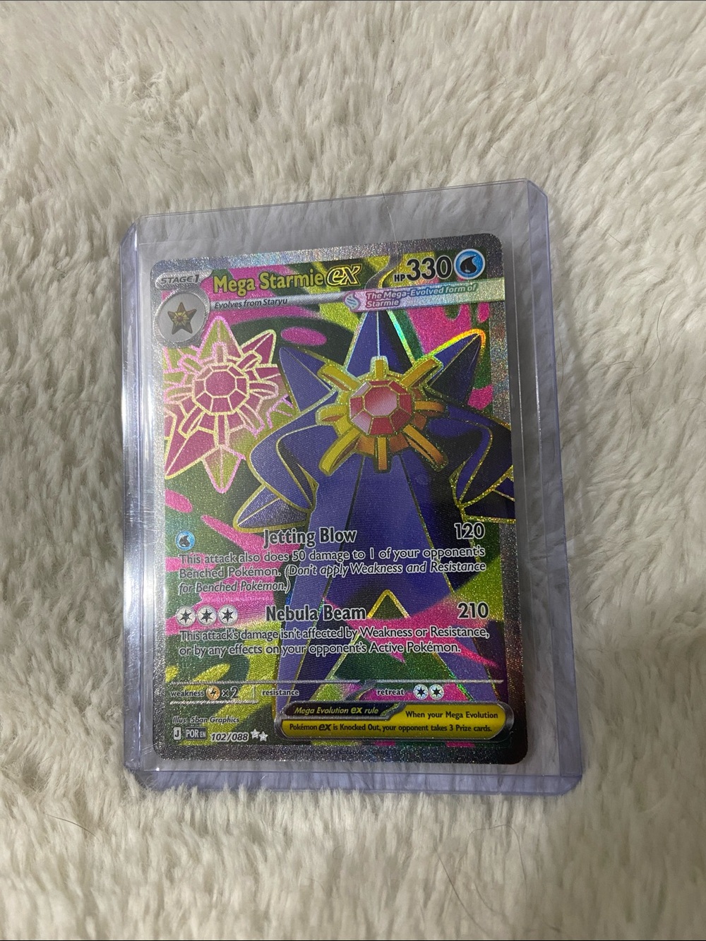 Mega Starmie ex Ultra Rare (#102/088) POR